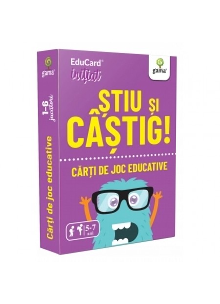 Carti De Joc Educative - Stiu Si Castig