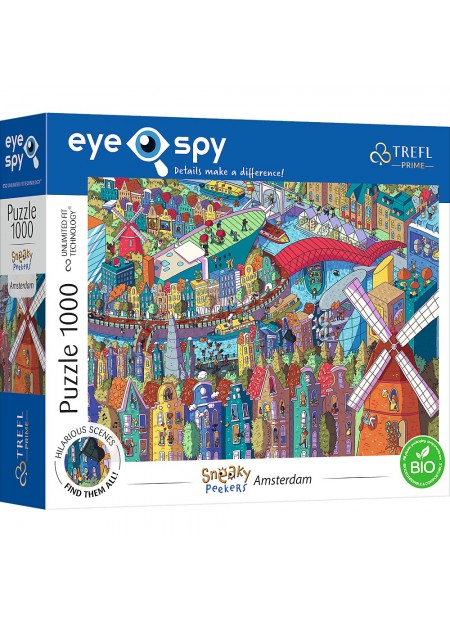 PUZZLE TREFL 1000 UFT EYE SPY AMSTERDAM