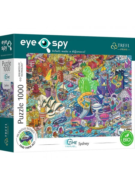 PUZZLE TREFL 1000 UFT EYE SPY TRAVEL TIME SYDNEY AUSTRALIA