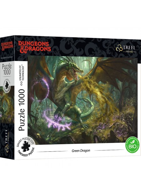 PUZZLE TREFL UFT 1000 DUNGEONS DRAGONS DRAGONUL VERDE