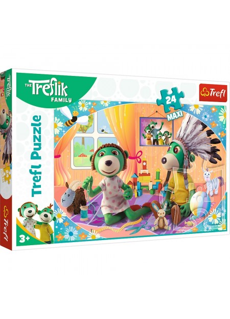 PUZZLE TREFL 24 MAXI TREFLIK FAMILIA FERICITA