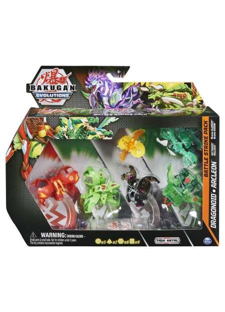 BAKUGAN S4 PACHET STARTER 4 PIESE DRAGONOID, ARCLEON, SECTANOID SI NILLIOUS