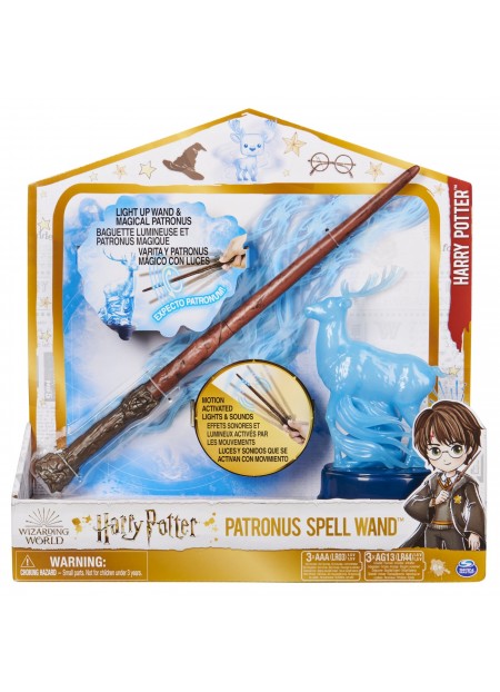 HARRY POTTER WIZARDING WORLD PATRONUS SPELL WAND BAGHETA  LUI HARRY 33CM