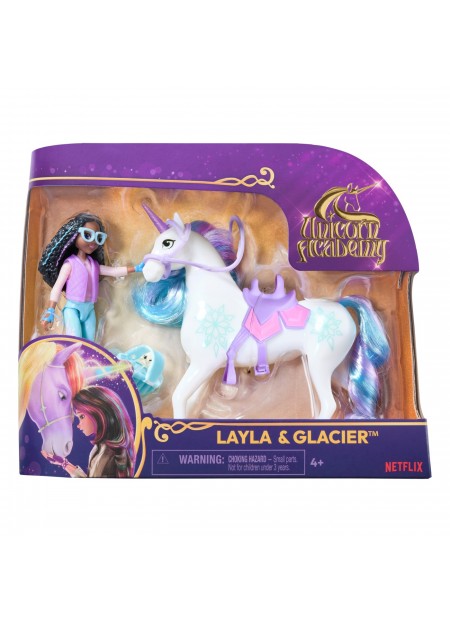 UNICORN ACADEMY SET UNICORN GLACIER SI PAPUSA LAYLA