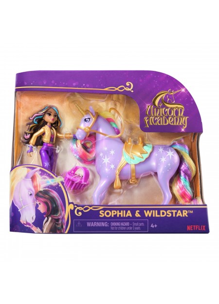 UNICORN ACADEMY SET UNICORN WILDSTAR SI PAPUSA SOPHIA