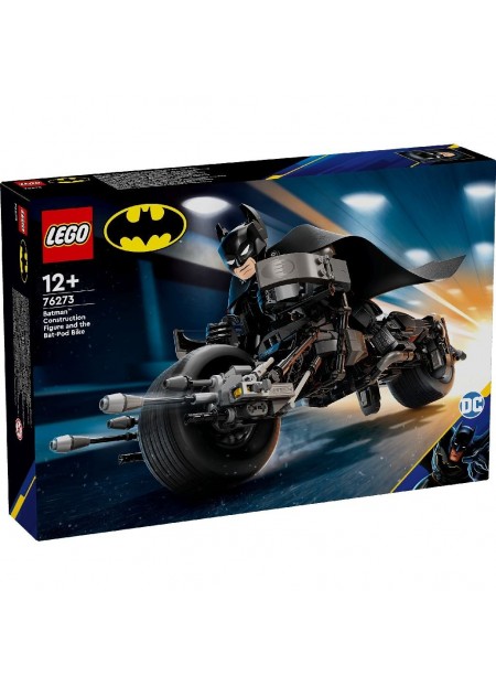 LEGO SUPER HEROES FIGURINA DE CONSTRUCTIE BATMAN SI MOTOCICLETA BAT-POD 76273