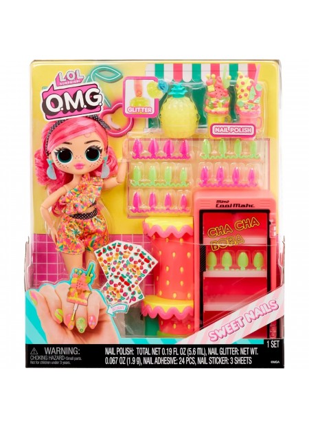 L.O.L. SURPRISE! OMG SWEET NAILS PINKY POPS FRUIT SHOP SET PAPUSA CU ACCESORII