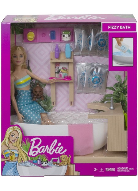 BARBIE SET CU PAPUSA O BAIE RELAXANTA