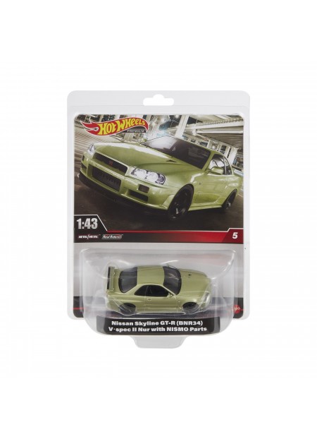 HOT WHEELS PREMIUM REAL RIDERS MASINUTA METALICA NISSAN SKYLINE GT-R SCARA 1:43