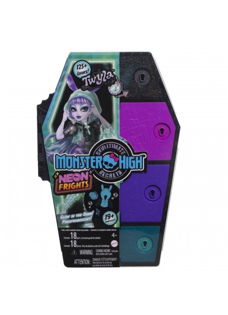 MONSTER HIGH NEON FRIGHTS PAPUSA TWYLA