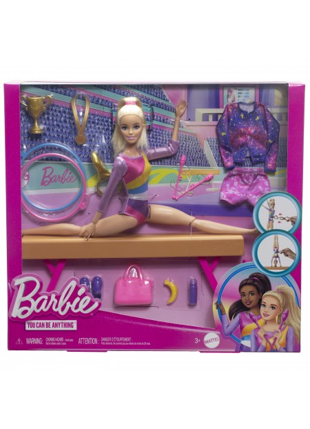 BARBIE PAPUSA BARBIE YOU CAN BE GIMNASTA BLONDA